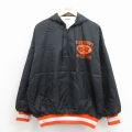 XL★古着 長袖 ナイロン ジャケット アノラック パーカー メンズ 90年代 90s PENNSBURY USA製 黒他 26apr06