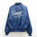 L★古着 キングルイ 長袖 ナイロン ジャケット メンズ 80年代 80s Ranger 刺繍 ラグラン USA製 紺【spe】 26apr06