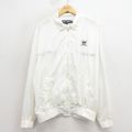 L★古着 ラルフローレン ポロゴルフ 長袖 ブランド ナイロン ジャケット メンズ 90年代 90s ワンポイントロゴ 白 26apr10