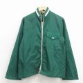 S★古着 長袖 ナイロン ジャケット メンズ 80年代 80s 緑 26apr10
