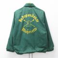 M★古着 Dunbrooke 長袖 ナイロン ジャケット メンズ 80年代 80s INDEPENDENCE Band USA製 緑 26apr16