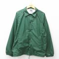 L★古着 長袖 ナイロン ジャケット メンズ 90年代 90s ラグラン USA製 緑 26apr16