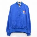 Dunbrooke 80s ハーフジップナイロンジャケット カンザスジェイホークス ブルー XL | 古着