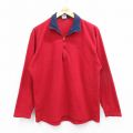L★古着 パタゴニア patagonia 長袖 ハーフジップ フリース ジャケット メンズ 90年代 90s キャプリーン USA製 赤 レッド 25oct15 中古 アウター