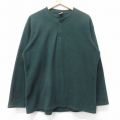 L★古着 パタゴニア patagonia 長袖 フリース トップス メンズ 90年代 90s ワンポイントロゴ キャプリーン ヘンリーネック USA製 緑 グリーン 25nov04 中古 アウター