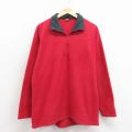 XL★古着 パタゴニア patagonia 長袖 ハーフジップ フリース ジャケット メンズ 90年代 90s キャプリーン USA製 赤 26apr03