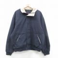 XL★古着 キングルイ 長袖 ジャケット メンズ 00年代 00s 大きいサイズ USA製 紺 ネイビー 内側キルティング 24dec12 中古 アウター ジャンパー ブルゾン