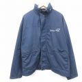 XL★古着 キングルイ 長袖 ジャケット メンズ 大きいサイズ 紺 ネイビー 25jan22 中古 アウター ジャンパー ブルゾン