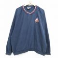 XL★古着 長袖 ジャケット メンズ 00年代 00s ラバットブルー ラグラン 大きいサイズ Vネック 紺他 ネイビー 25feb19 中古 アウター ジャンパー ブルゾン
