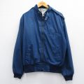 L★古着 長袖 ジャケット メンズ 90年代 90s USA製 紺 ネイビー 25feb22 中古 アウター ジャンパー ブルゾン