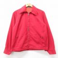【20%OFF】M★古着 長袖 ジャケット メンズ 70年代 70s 赤 レッド 25sep10 中古 アウター ジャンパー ブルゾン