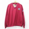 XL★古着 Wear Guard 長袖 ジャケット メンズ 00年代 00s PEC 大きいサイズ Vネック エンジ他 25sep29 中古 アウター ジャンパー ブルゾン