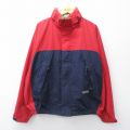 XL★古着 ノーティカ NAUTICA 長袖 ブランド ジャケット メンズ コンペティション ツートンカラー 大きいサイズ 赤 レッド 内側メッシュ 25oct02 中古 アウター ジャンパー ブルゾン