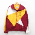XL★古着 長袖 ジャケット メンズ 90年代 90s IONA ラグラン 大きいサイズ エンジ他 25oct10 中古 アウター ジャンパー ブルゾン