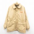 XL★古着 スイングスター 長袖 ジャケット メンズ 90年代 90s COUNTER ラグラン 大きいサイズ ロング丈 ベージュ カーキ 内側キルティング 25oct10 中古 アウター ジャンパー ブルゾン