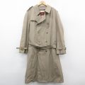 XL★古着 JOS A BANK 長袖 トレンチ コート メンズ 90年代 90s 大きいサイズ ロング丈 ベージュ カーキ 内側ウール 25oct16 中古 アウター
