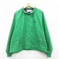 XL★古着 スイングスター 長袖 ジャケット メンズ 80年代 80s ワンポイントロゴ ラグラン 大きいサイズ 緑 グリーン 25oct21 中古 アウター ジャンパー ブルゾン