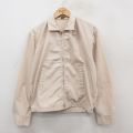 【20%OFF】L★古着 長袖 ジャケット スイングトップ メンズ 70年代 70s 薄ベージュ カーキ 25oct24 中古 アウター ジャンパー ブルゾン