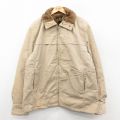 【20%OFF】XL★古着 長袖 ジャケット メンズ 80年代 80s ベージュ他 カーキ 内側ファー 25nov05 中古 アウター ジャンパー ブルゾン