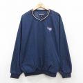 XL★古着 キングルイ 長袖 ジャケット メンズ ペプシ コーラ 大きいサイズ Vネック USA製 濃紺 25nov12