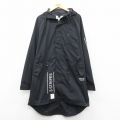 XL★古着 アディダス adidas 長袖 コート パーカー メンズ 3ストライプ ラグラン 大きいサイズ ロング丈 黒【spe】 25nov12
