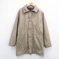 XL★古着 ロンドンフォグ 長袖 コート メンズ ロング丈 ベージュ 内側ウール 25nov15