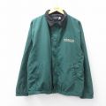 XL★古着 長袖 ジャケット メンズ 90年代 90s 日立 HITACHI 大きいサイズ USA製 緑 25nov19