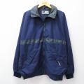 XL★古着 長袖 ジャケット メンズ 90年代 90s PRO STYLE 大きいサイズ イングランド製 紺他 25dec05