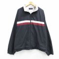 XL★古着 長袖 ジャケット メンズ 90年代 90s 大きいサイズ 黒他 25dec09