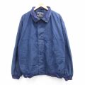 XL★古着 長袖 ジャケット メンズ 大きいサイズ 紺 25dec09