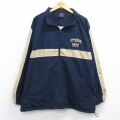 XL★古着 長袖 ジャケット メンズ ピッツバーグ ラグラン 大きいサイズ 紺 内側メッシュ 25dec15