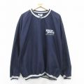 XL★古着 リー Lee 長袖 ジャケット メンズ 90年代 90s HIGH TECH 大きいサイズ クルーネック USA製 濃紺 26jan13