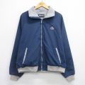 XL★古着 キングルイ 長袖 ジャケット メンズ 90年代 90s AMOCO ラグラン 紺他 内側フリース 26feb13