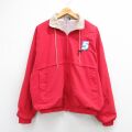 XL★古着 ヒルトン 長袖 ジャケット メンズ 90年代 90s WRAL USA製 赤 内側メッシュ 26mar04