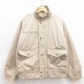 XL★古着 IZOD 長袖 ジャケット メンズ 90年代 90s コットン ベージュ 26mar03