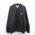 XL★古着 長袖 ジャケット メンズ 00年代 00s ゴルフ 大きいサイズ 黒 内側メッシュ 26mar03