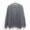 XL★古着 長袖 ハーフジップ ジャケット メンズ 00年代 00s チェイス銀行 USA製 濃グレー 26mar05