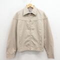 M★古着 長袖 ダービー ジャケット メンズ 80年代 80s ベージュ 26mar05