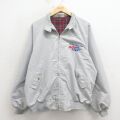 XL★古着 長袖 ジャケット スイングトップ メンズ 80年代 80s ペプシ ラグラン USA製 グレー 26mar05