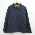 XL★古着 ギャップ GAP 長袖 ジャケット スイングトップ メンズ 00年代 00s 大きいサイズ コットン 紺【spe】 26mar06