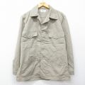 L★古着 長袖 ジャケット メンズ 70年代 70s ベージュ【spe】 26mar06