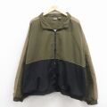 XL★古着 長袖 ジャケット メンズ 90年代 90s 大きいサイズ 緑 26mar09