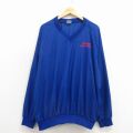 XL★古着 長袖 ジャケット メンズ 00年代 00s バスケットボール ラグラン USA製 青 26mar16