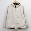 M★古着 ギャップ GAP 長袖 ジャケット パーカー メンズ 00年代 00s 薄ベージュ 内側フリース 26apr01