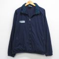 XL★古着 アディダス adidas 長袖 ジャケット メンズ 90年代 90s ワンポイントロゴ Agr Evo 大きいサイズ 紺他 26apr01