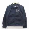 M★古着 長袖 ビンテージ ジャケット スイングトップ レディース 70年代 70s CHT ラグラン 紺 26apr11