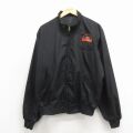 XL★古着 長袖 ジャケット メンズ 80年代 80s SCHNEIDER USA製 黒 26apr15