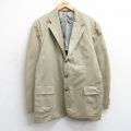 L★古着 ラルフローレン 長袖 ブランド テーラード ジャケット メンズ 90年代 90s ロング丈 USA製 ベージュ【spe】 25nov13