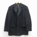 L★古着 トミーヒルフィガー 長袖 ブランド テーラード ジャケット メンズ 90年代 90s USA製 黒 25nov29