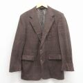 M★古着 ラルフローレン 長袖 ブランド テーラード ジャケット メンズ 90年代 90s ウール USA製 茶他 25dec15
